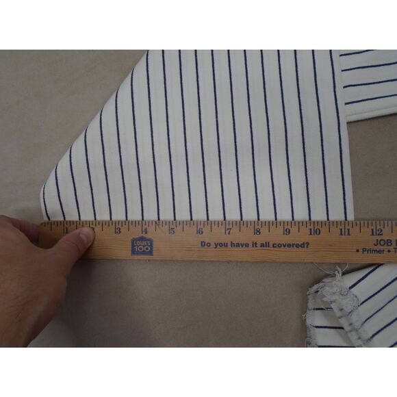 Womens Stradivarius Starter Flare Wide Leg Penstripe Pants Size 36x26 Baseball - Picture 7 of 11